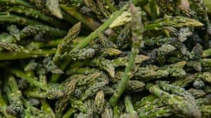Fresh asparagus grrown at Warner Farm, across the street from the Millstone Market in Sunderland, MA