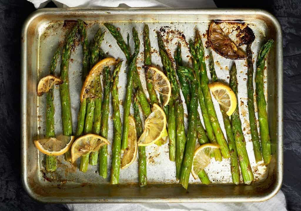 grilled asparagus with lemon